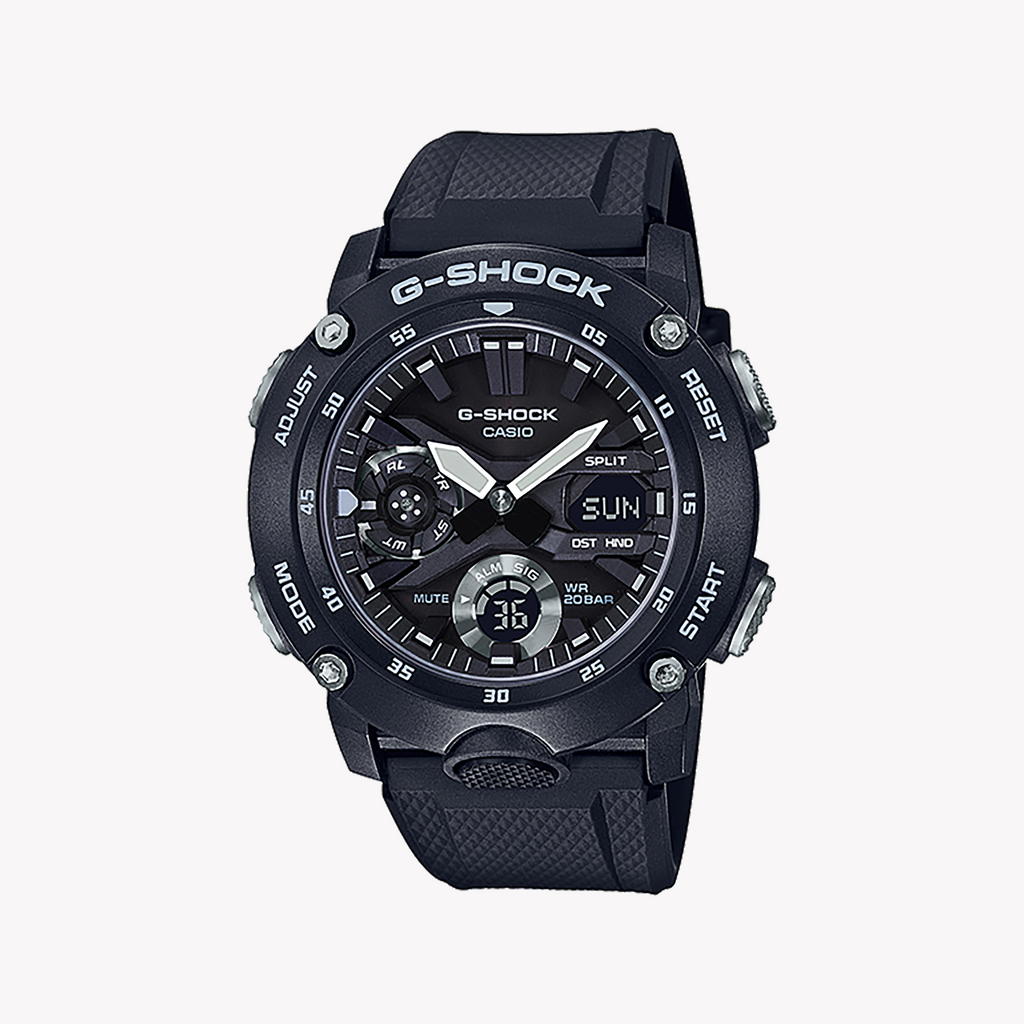 CASIO G-SHOCK GA-2000S-1ADR ULTIMATE BLACK - RUGGED ELEGANCE MEN'S WATCH