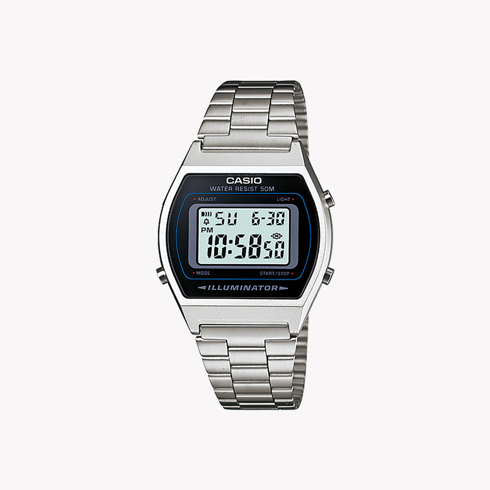 Casio Unisex Silver Watch, Acrylic Case | B640wd-1avef by i-watch