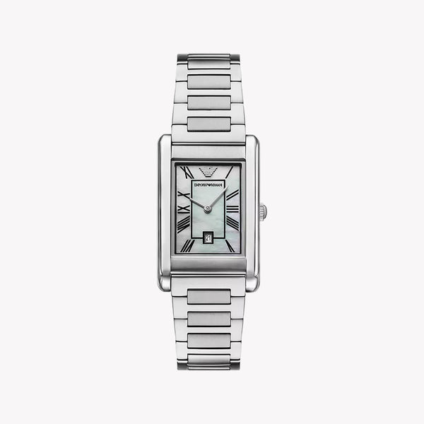 Emporio Armani Women's Silver Watch, White Dial | Ar11664 by i-watch