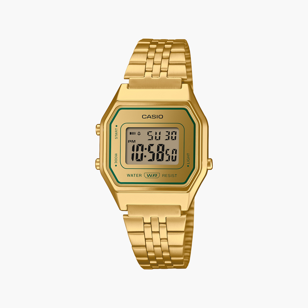 Casio Vintage Mod ICONIC GENT GOLD GREEN - LA680WEGV-9AEF-i-Watch