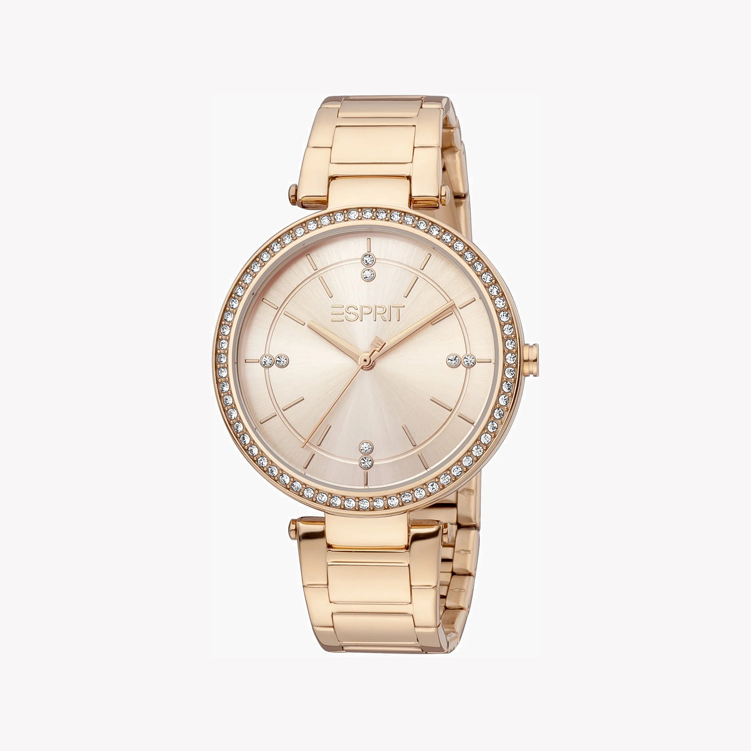 ESPRIT Women's Watch with Rose Gold Stainless Steel Case and Rose Gold Stainless Steel Band