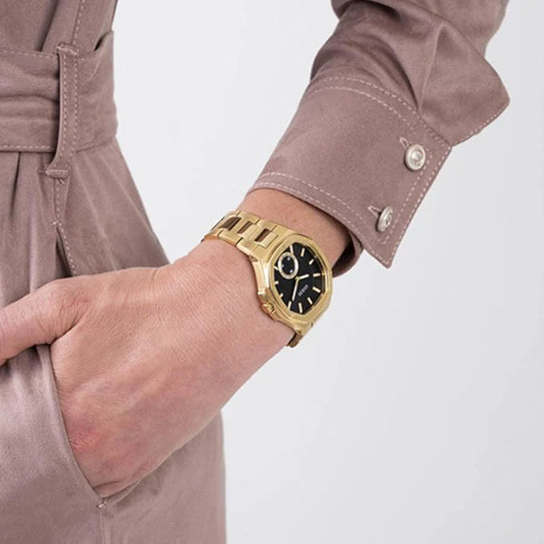 Guess Women's Gold Watch, Black Dial | Gw0310l2 by i-watch