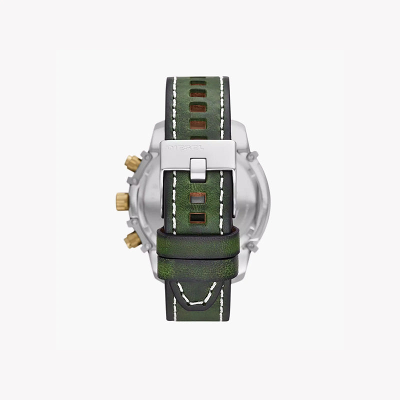 Diesel Men's Black Leather Watch, Green Band | Dz4585 by i-watch