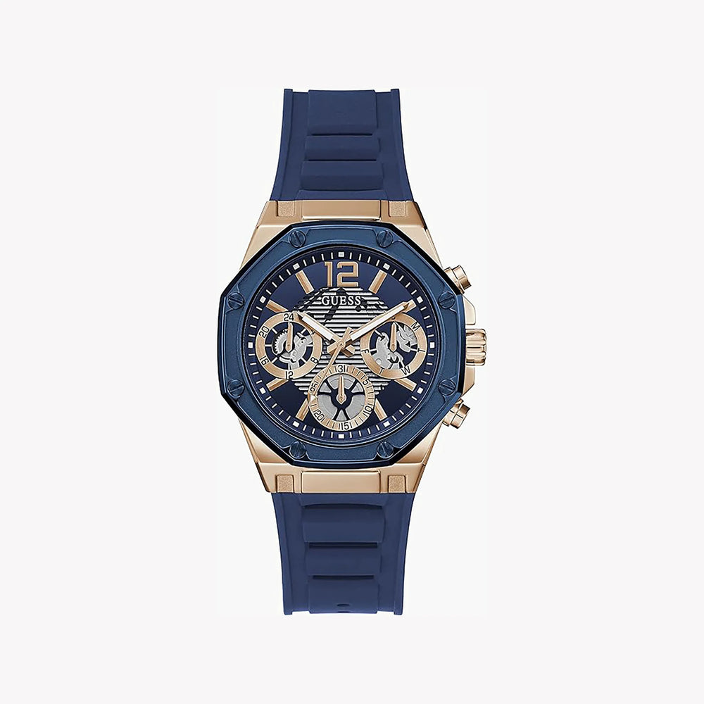 Guess Women's Gold Watch, Blue Dial & Band | Gw0256l2 by i-watch