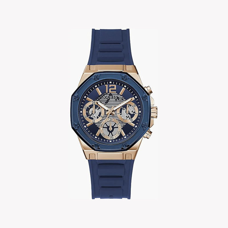 Guess Women's Gold Watch, Blue Dial & Band | Gw0256l2 by i-watch