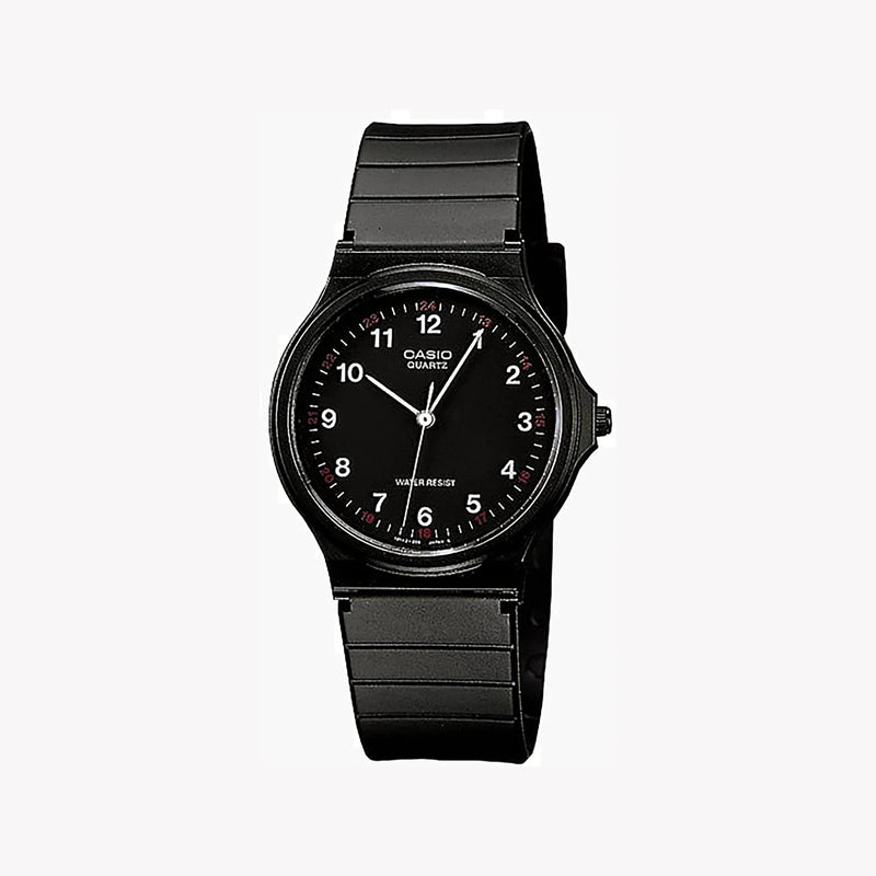 Casio Men's Black Resin Watch, Black Dial | Mq-24-1b by i-watch