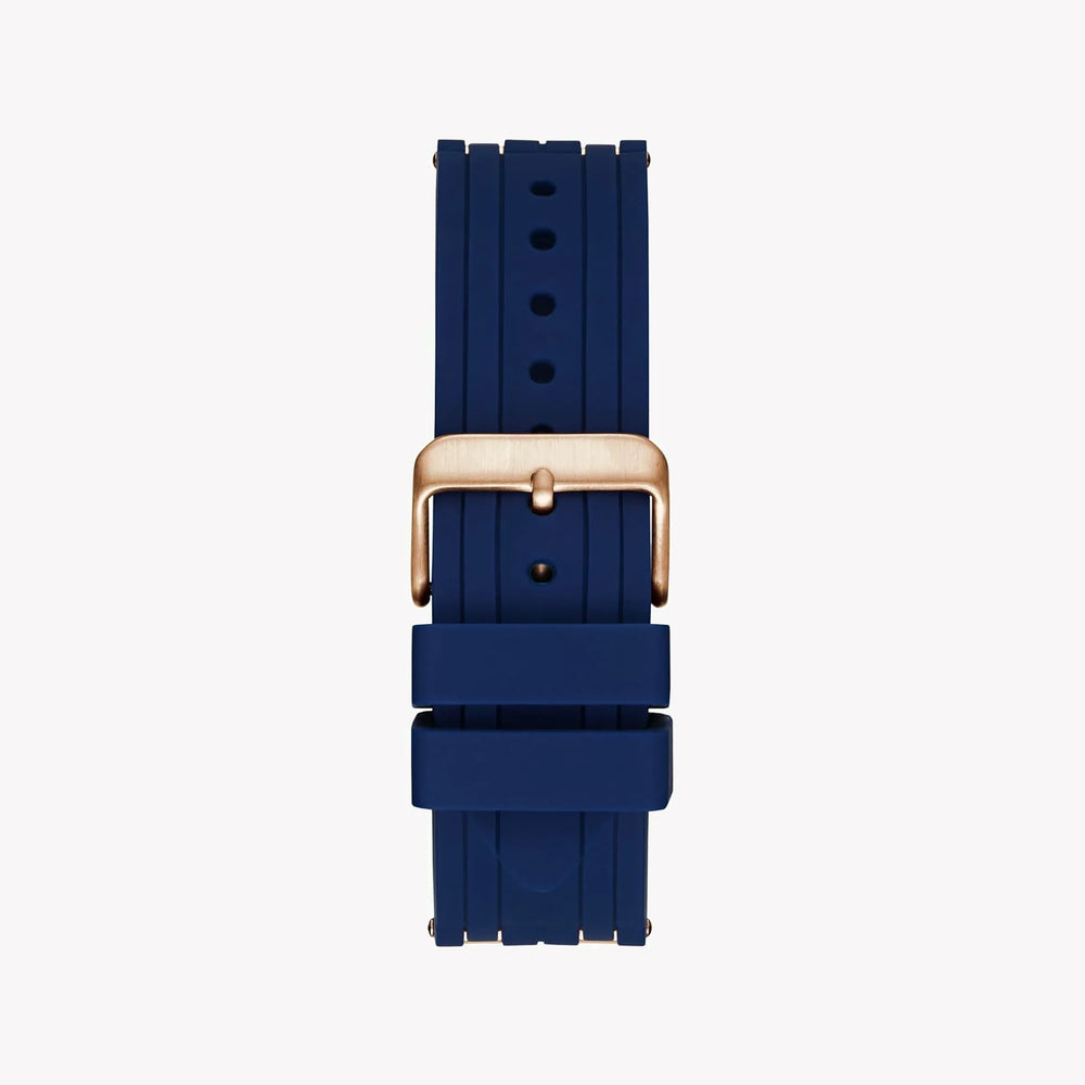 Guess Men's Rose Gold Watch, Blue Dial | W0366g4 by i-watch