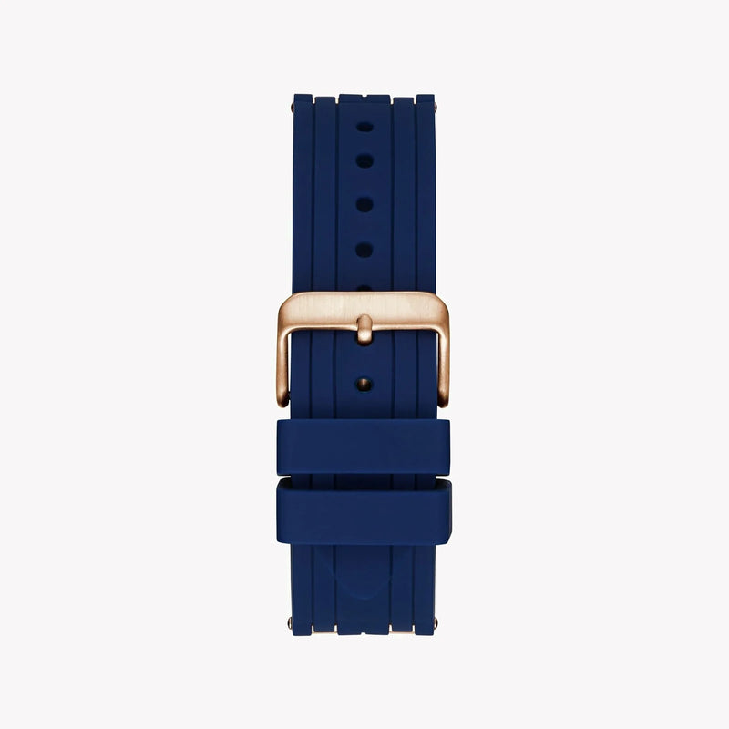 Guess Men's Rose Gold Watch, Blue Dial | W0366g4 by i-watch