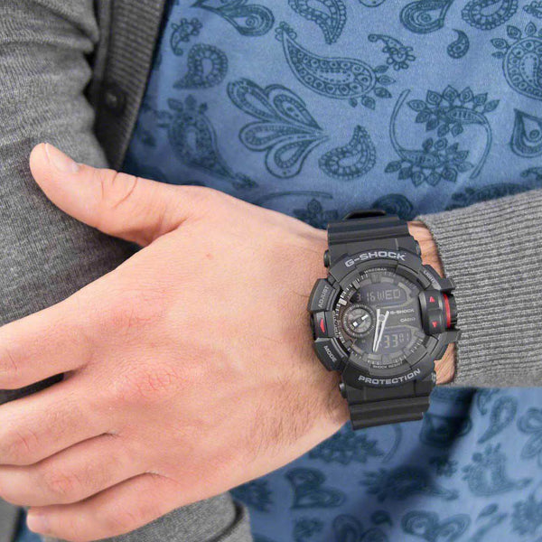 G-Shock Men's Black Resin Watch, Sleek Design | Ga-400-1bhdr by i-watch