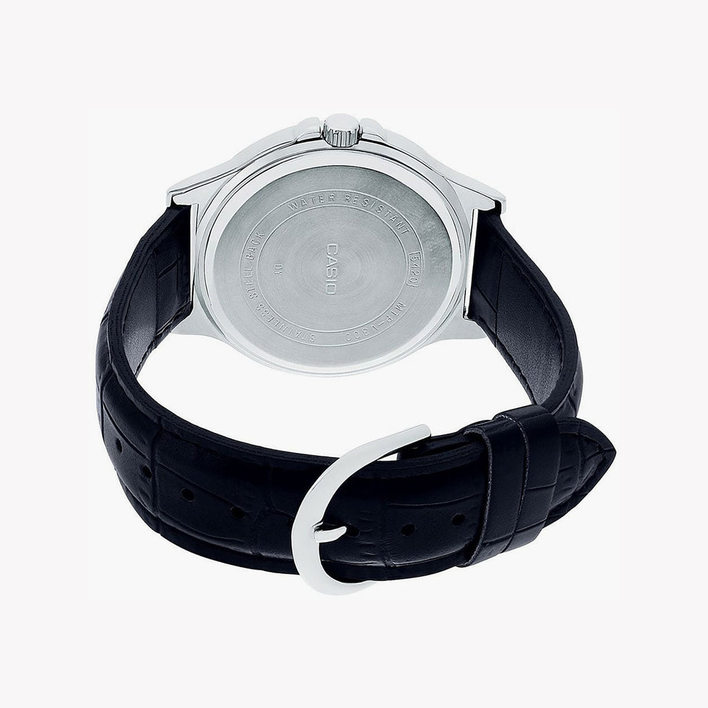 CASIO MTP-V300L-1AUD - TIMELESS ELEGANCE - MEN'S CLASSIC LEATHER STRAP WATCH-i-Watch-2