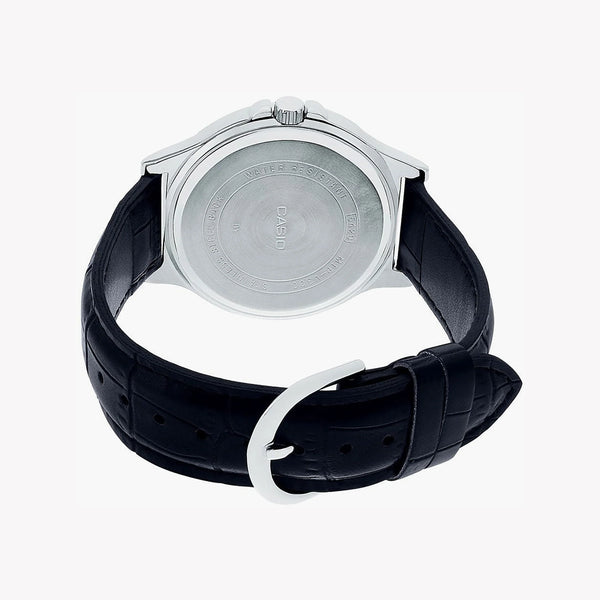Casio Men's Stainless Steel Watch, Black Leather Strap | Mtp-V300l-1aud by i-watch