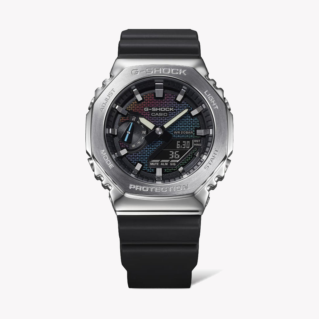 CASIO G-SHOCK GM-2100RW-1AER OAK COMPACT - DYNAMIC ADVENTURE SERIES Men's Watch with black biodegradable band and vibrant multicolour dial-i-Watch-2