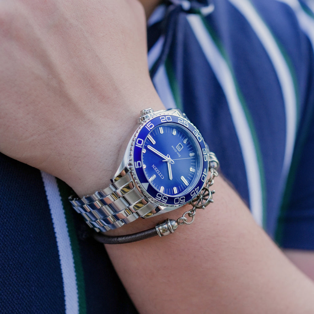 CITIZEN AW1770-53L BOLD INNOVATION - STUNNING BLUE STAINLESS STEEL MEN'S WATCH-i-Watch-3