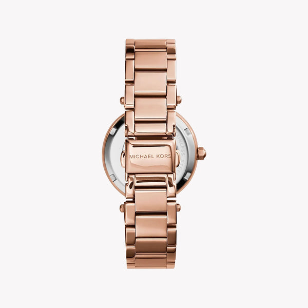 Chic Allure Women's Rose Gold Stainless Steel Watch, White Dial | Mk5616 by i-watch