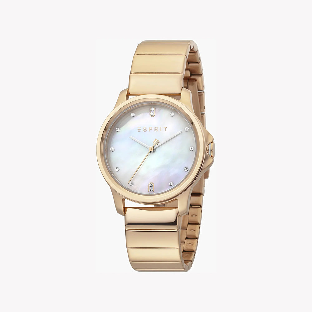 Esprit Women's Rose Gold Watch, White Mother Of Pearls | Es1l167m0065 by i-watch