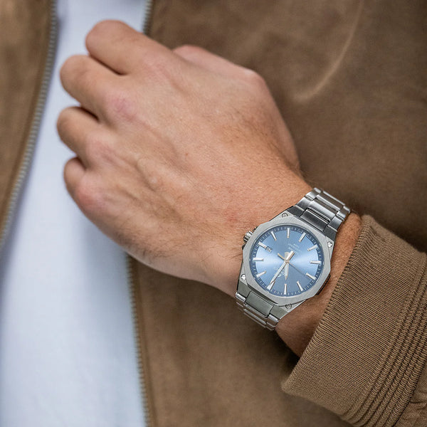 EDIFICE EFR-S108D-2AVUEF - MEN'S STYLISH BLUE DIAL STAINLESS STEEL WATCH-i-Watch-4