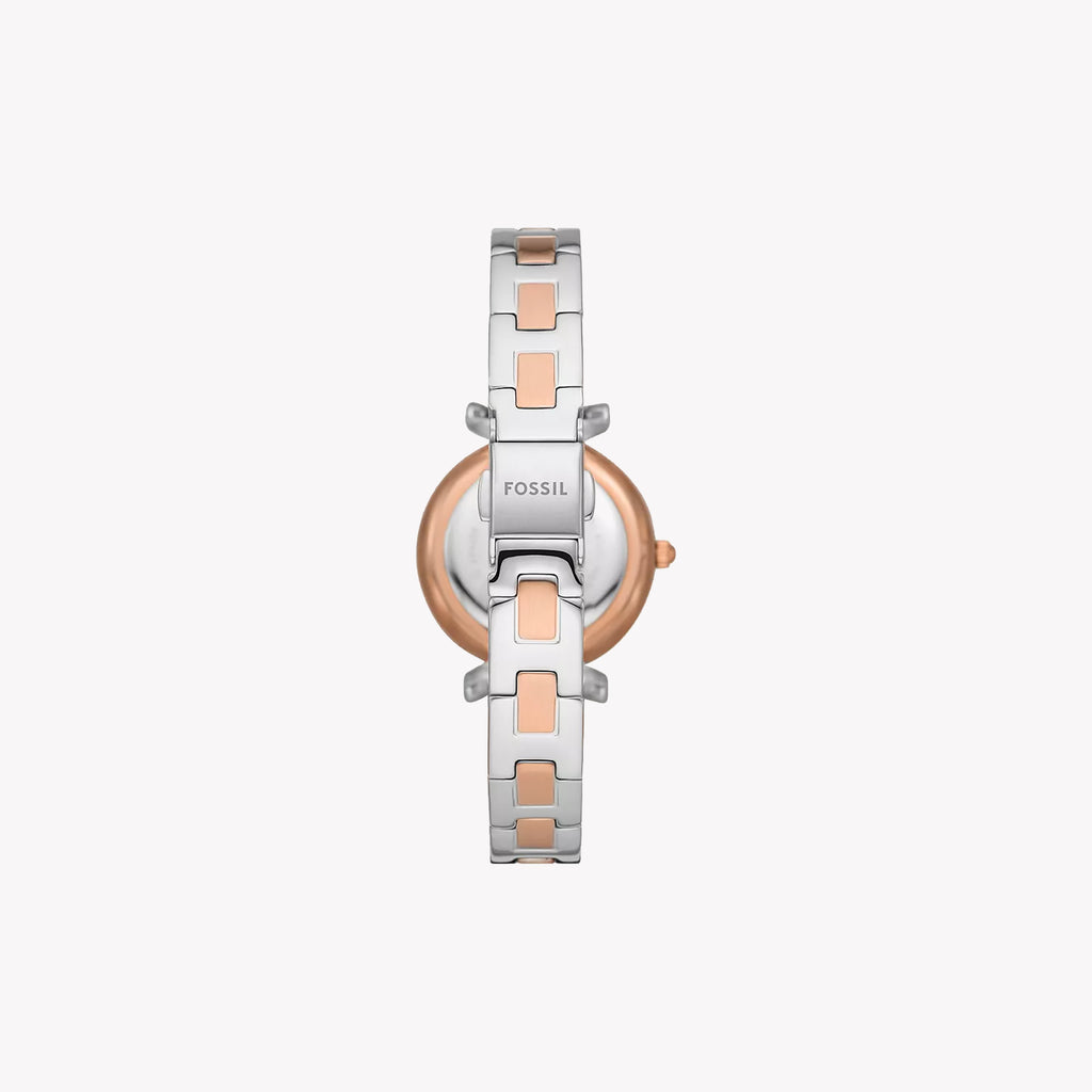 FOSSIL ES5201 ELEGANT TIMEPIECE - TWO TONE SILVER & ROSE GOLD WOMEN'S WATCH-i-Watch-3