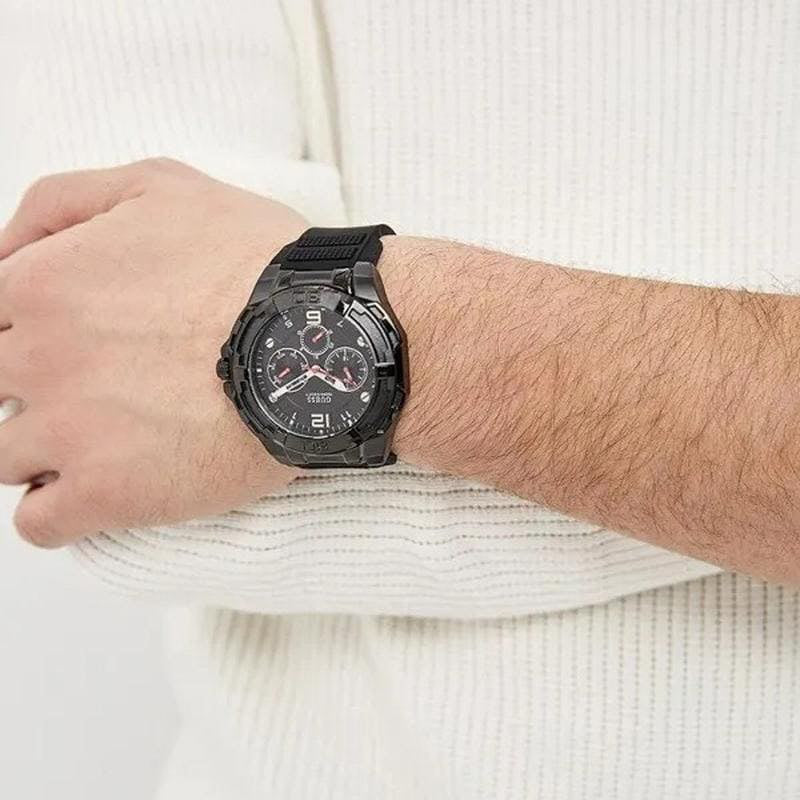 GUESS WATCHES Mod. W1254G2 - Bold Black Silicone Timepiece-i-Watch-4