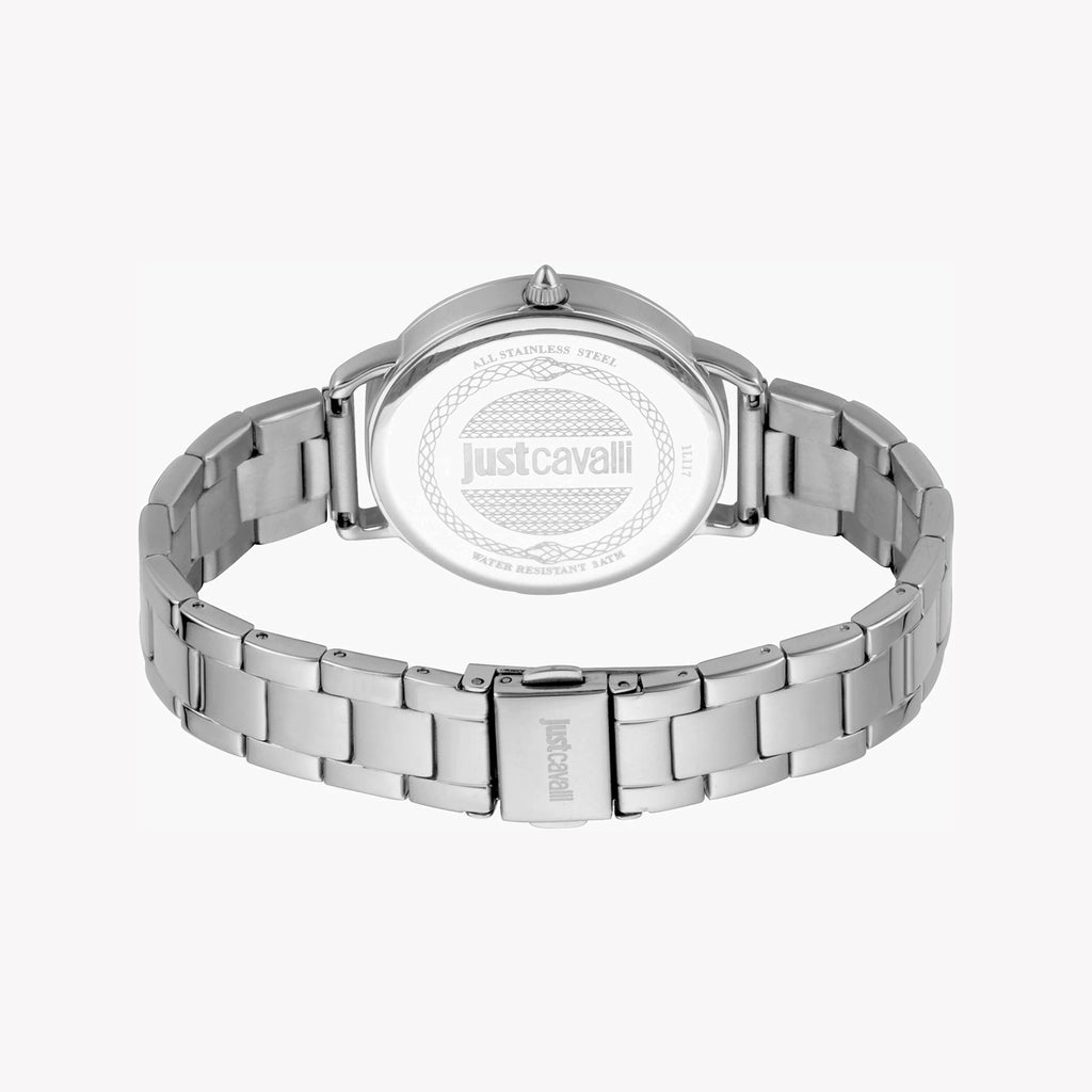 JUST CAVALLI Women's Watch with Silver Stainless Steel Case and Silver Stainless Steel Band-i-Watch-3