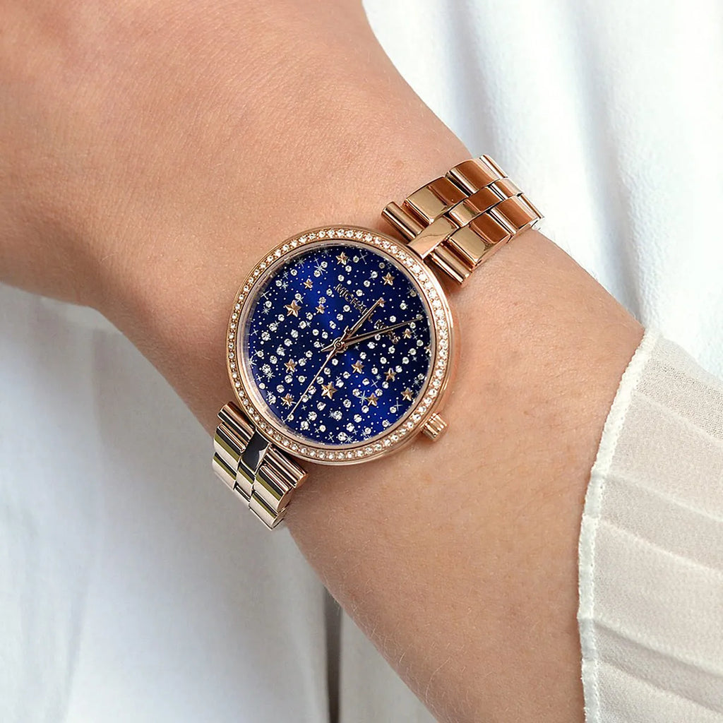MICHAEL KORS MK4451 CHIC RADIANCE - ROSE GOLD & BLUE DIAL ELEGANCE Women's Watch-i-Watch-4