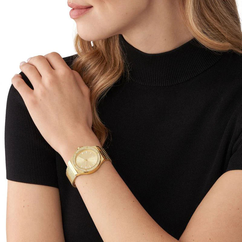 Michael Kors Women's Gold Stainless Steel Watch, Gold Dial | Mk7335 by i-watch