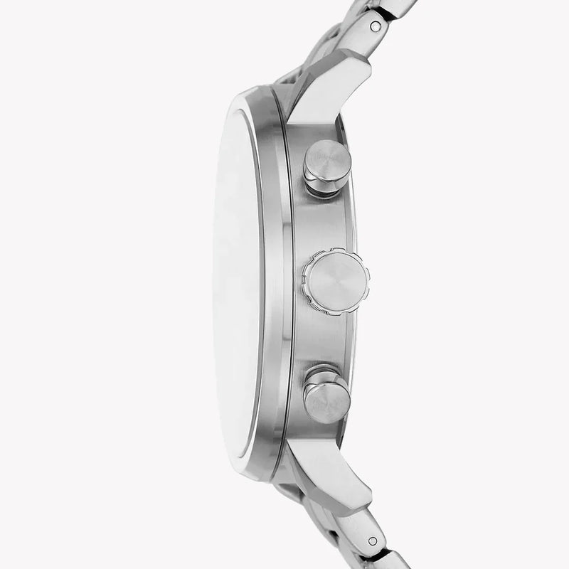 Fossil Men's Silver Stainless Steel Watch, Black Dial | Bq2851 by i-watch