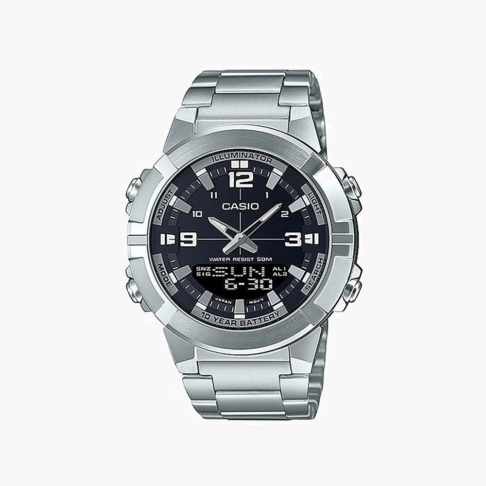 Casio Amw-870d-1avdf - Adventure Ready Men's Watch With Stainless Steel Band And Black Dial by i-watch