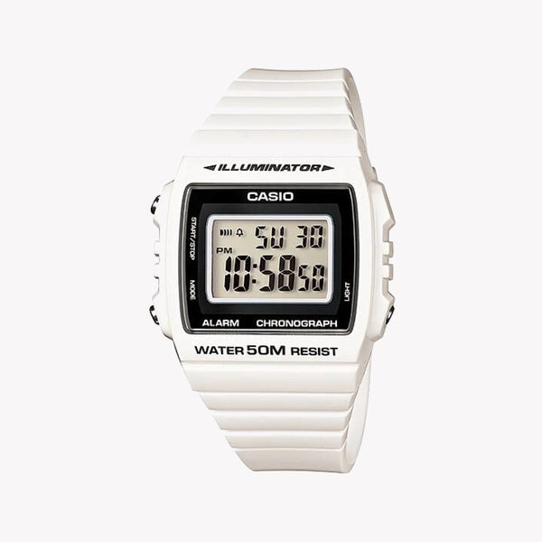 Unmatched Durability Unisex White Resin Watch, Digital | W-215h-7avdf by i-watch