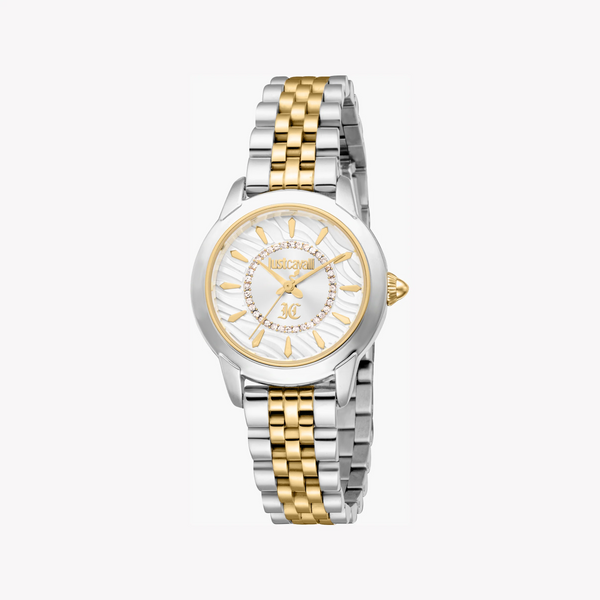 Just Cavalli Women's Two Tone Watch, Silver Dial | Jc1l333m0055 by i-watch