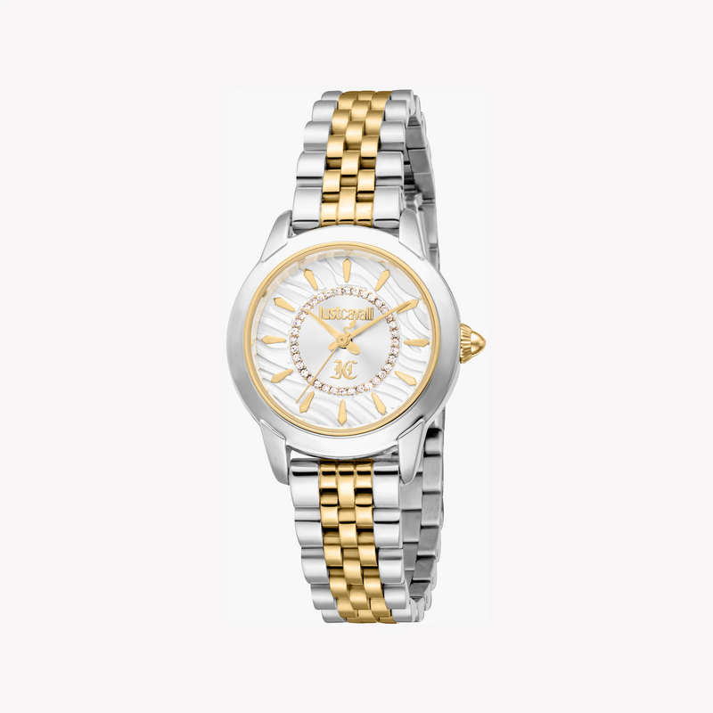 Just Cavalli Women's Two Tone Watch, Silver Dial | Jc1l333m0055 by i-watch