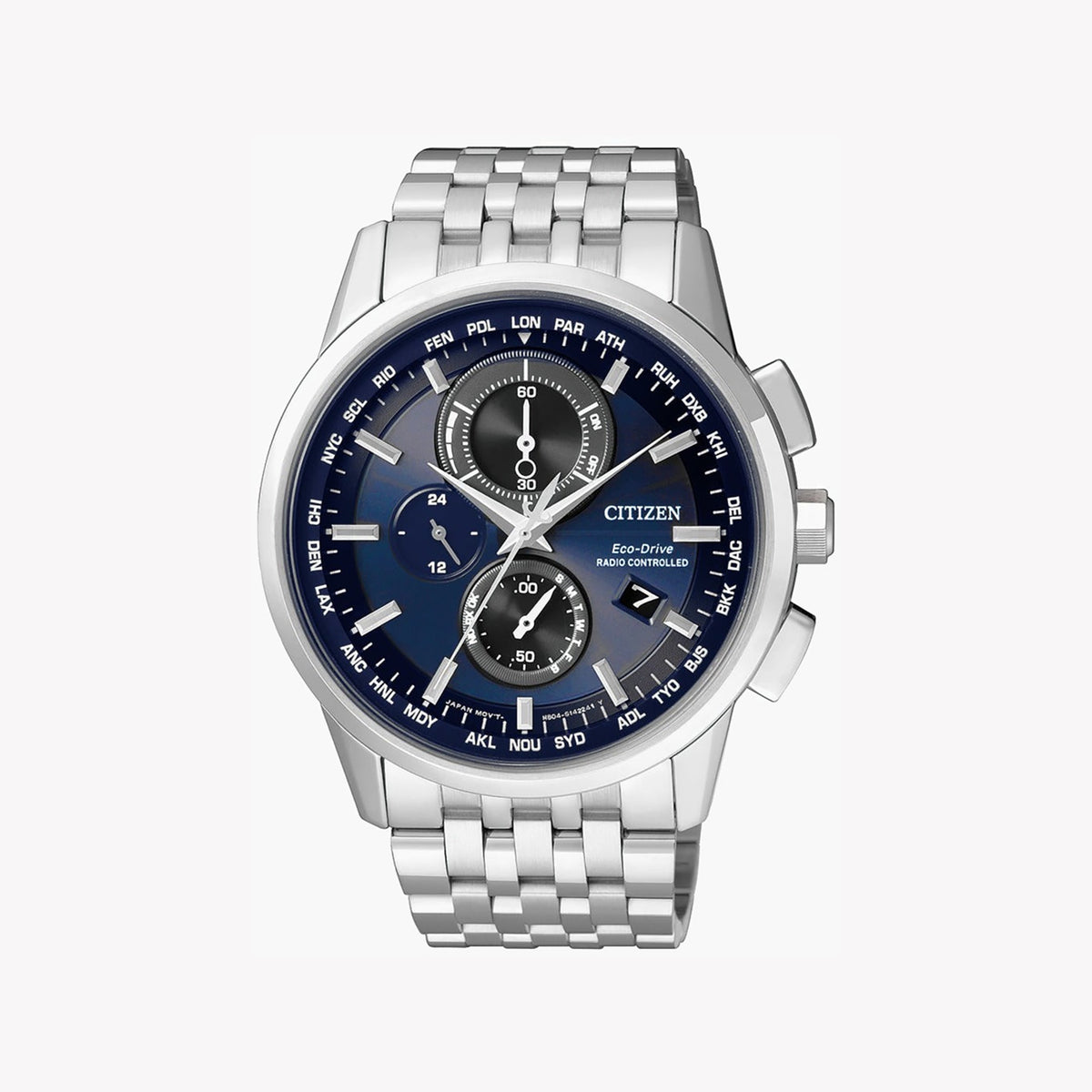 CITIZEN AT8110-61L - STUNNING BLUE DIAL REFINED SILVER MEN'S WATCH WITH ECO-DRIVE TECHNOLOGY