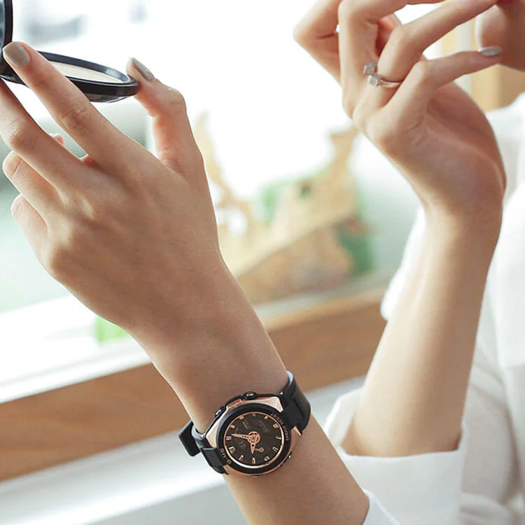 Baby-G Msg-400g-1a1dr: Elegant Adventurer - Rose Gold & Black Women's Watch by i-watch