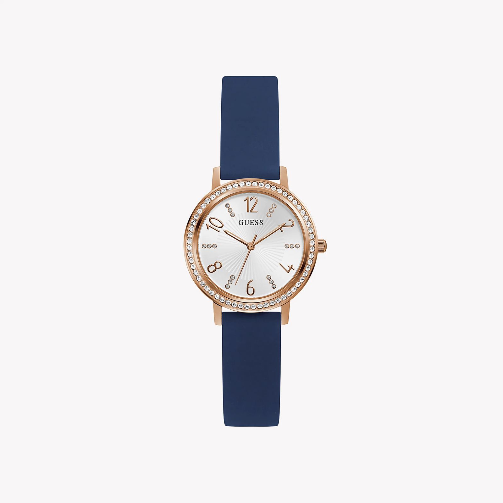 Guess Women's Rose Gold Watch, Blue Silicone Band | Gw0591l1 by i-watch