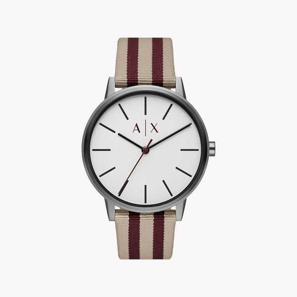 A|X Armani Exchange Men's Fabric Watch, Silver Case | Ax2759 by i-watch