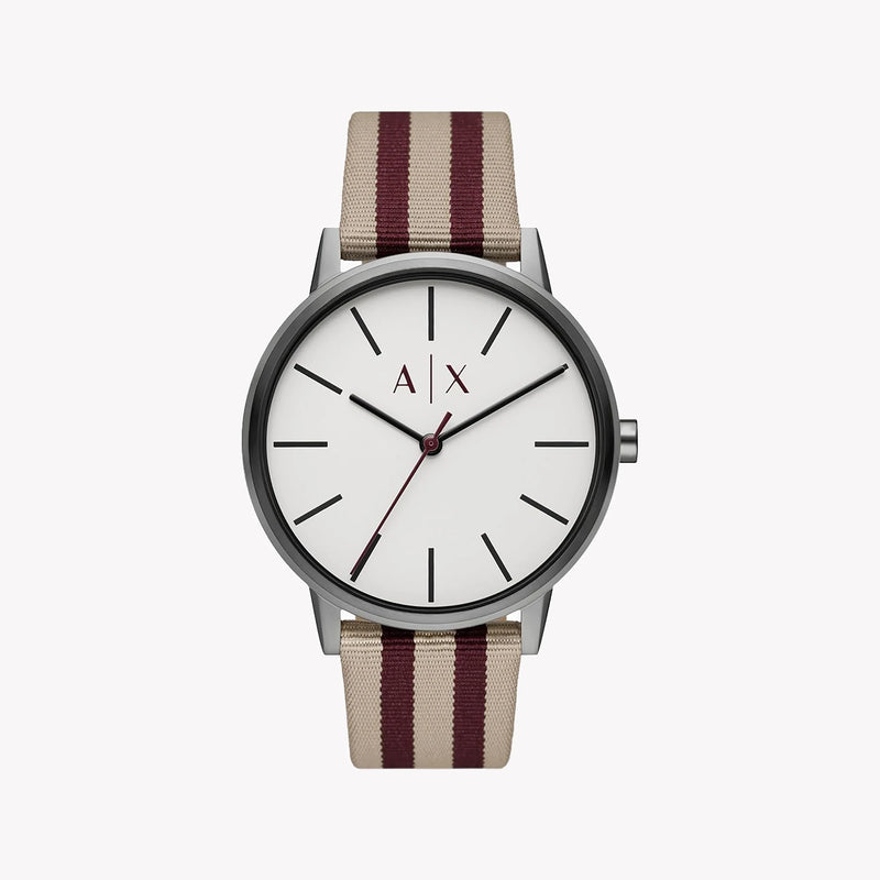 A|X Armani Exchange Men's Fabric Watch, Silver Case | Ax2759 by i-watch