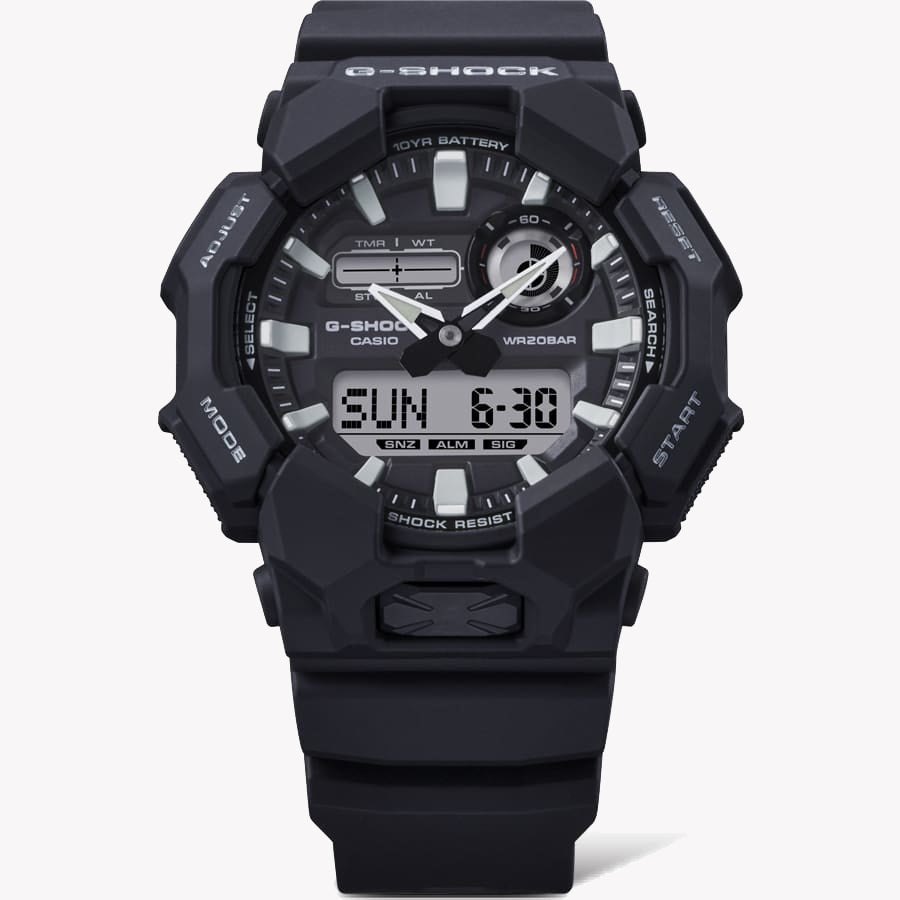 CASIO G-SHOCK GA-010-1AER POWERPLAY - ULTIMATE BLACK MEN'S SPORT WATCH-i-Watch-3