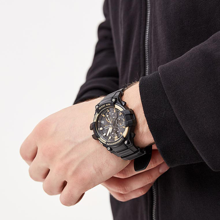 CASIO MCW-110H-9AVDF ADVENTURE READY - MEN'S BLACK RESIN WATCH WITH 100M WATER RESISTANCE-i-Watch-2