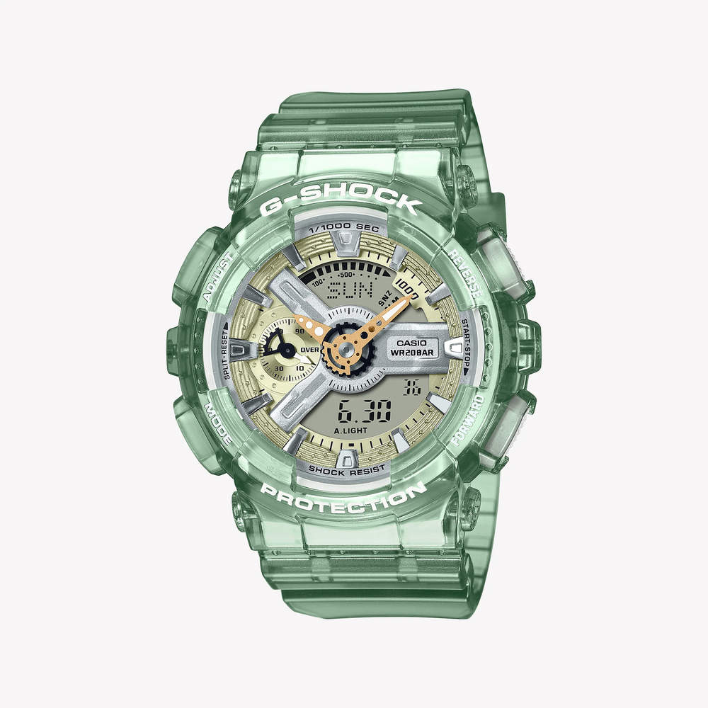 G-Shock Women's Green Resin Watch, Water Resistant | Gma-S110gs-3adr by i-watch