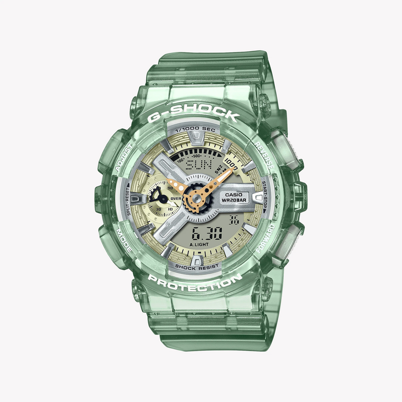 G-Shock Women's Green Resin Watch, Water Resistant | Gma-S110gs-3adr by i-watch