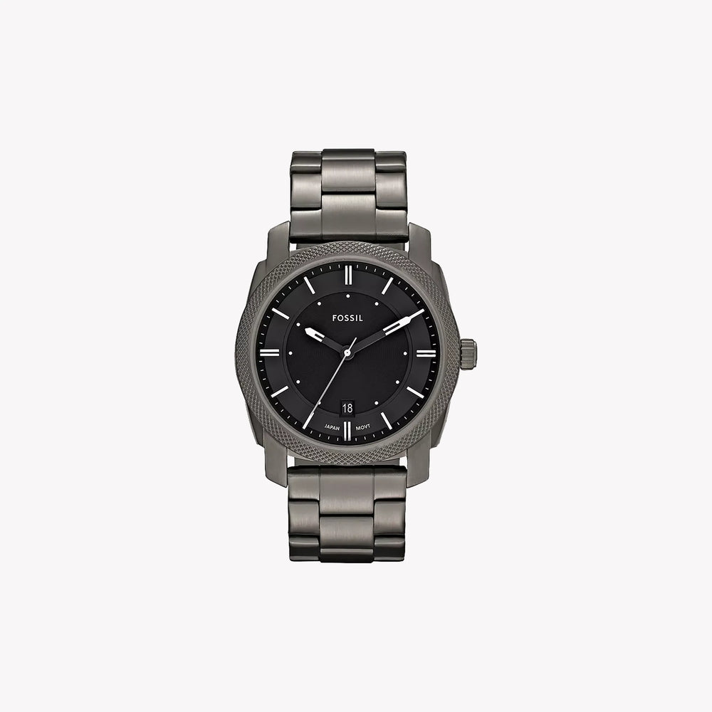Fossil Men's Grey Stainless Steel Watch, Black Dial | Fs4774 by i-watch