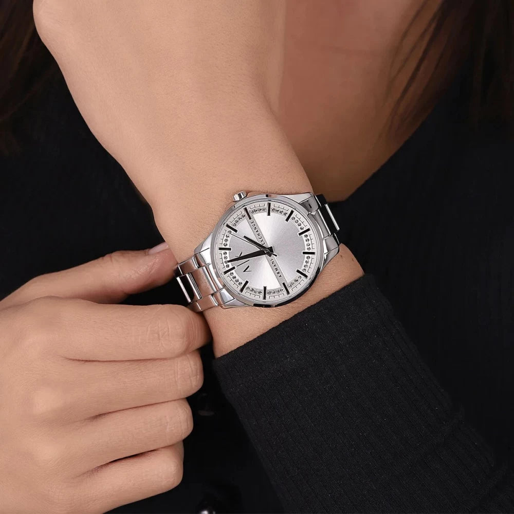 ARMANI EXCHANGE AX5256 - MODERN ELEGANCE WOMEN'S TIMEPIECE WITH SLEEK SILVER STAINLESS STEEL-i-Watch-4