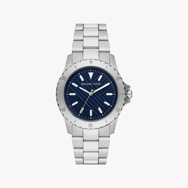 Michael Kors Men's Silver Watch, Blue Dial | Mk9079 by i-watch