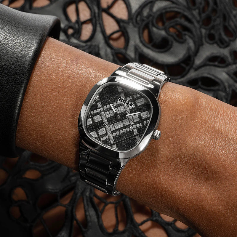 Guess Women's Silver Watch, Multicolor Dial | Gw0600l1 by i-watch