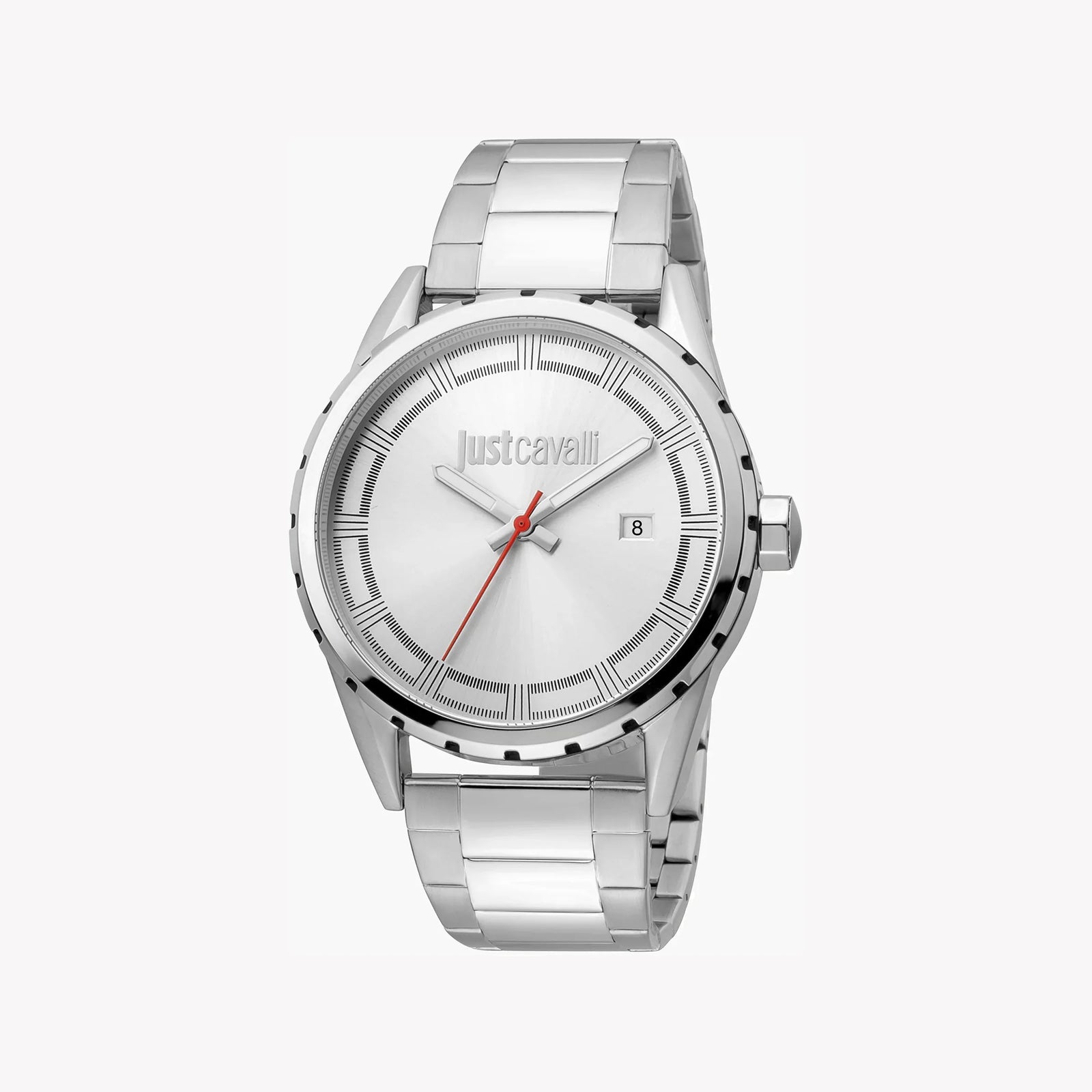 Just Cavalli Men's Silver Stainless Steel Watch, Silver Dial | Jc1g082m0535 by i-watch