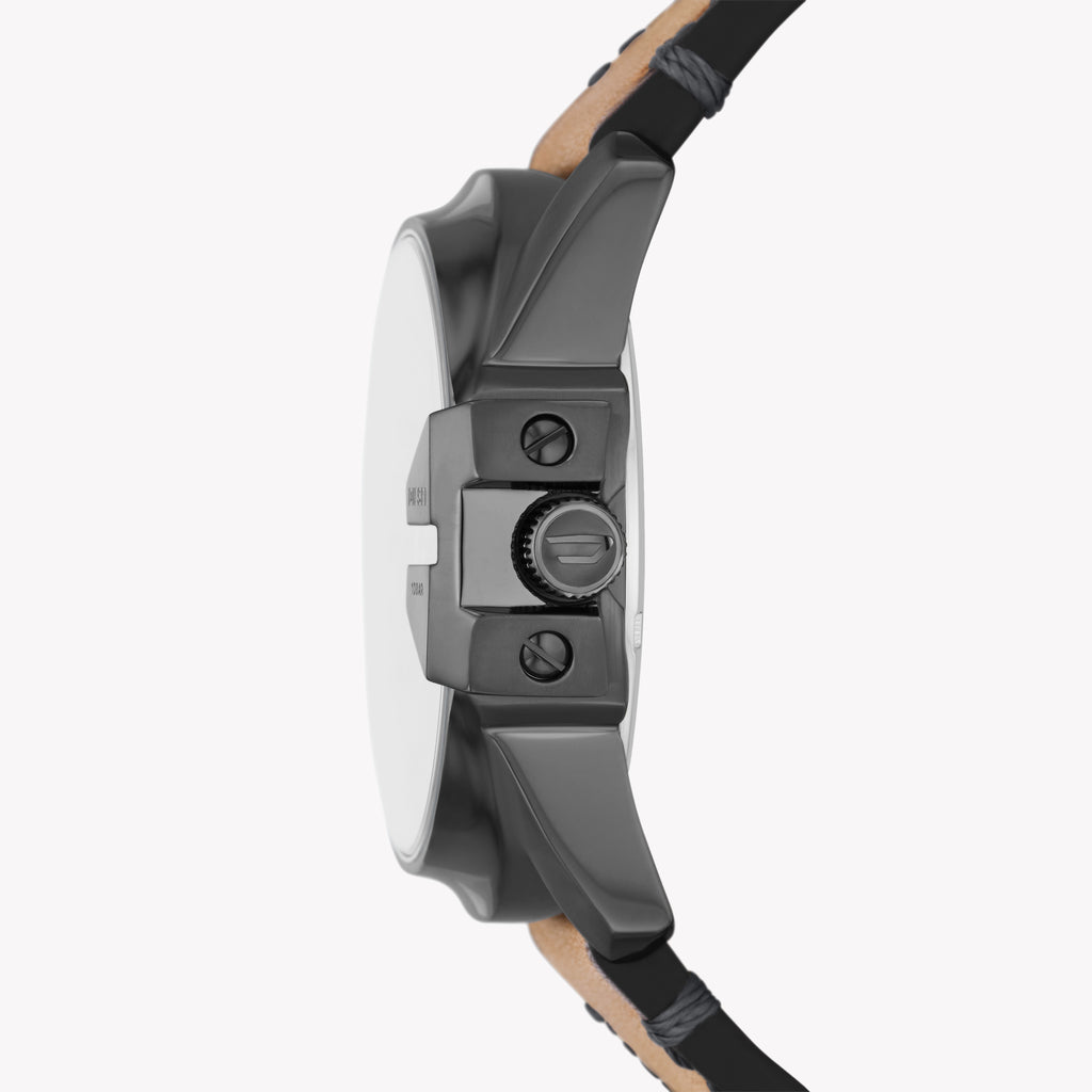 DIESEL DZ1964 BOLD EXPRESSION - MEN'S WATCH WITH BLACK STAINLESS STEEL CASE & BROWN LEATHER BAND-i-Watch-2