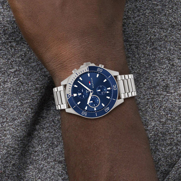 Tommy Hilfiger Men's Silver Watch, Stainless Steel | 1674789 by i-watch