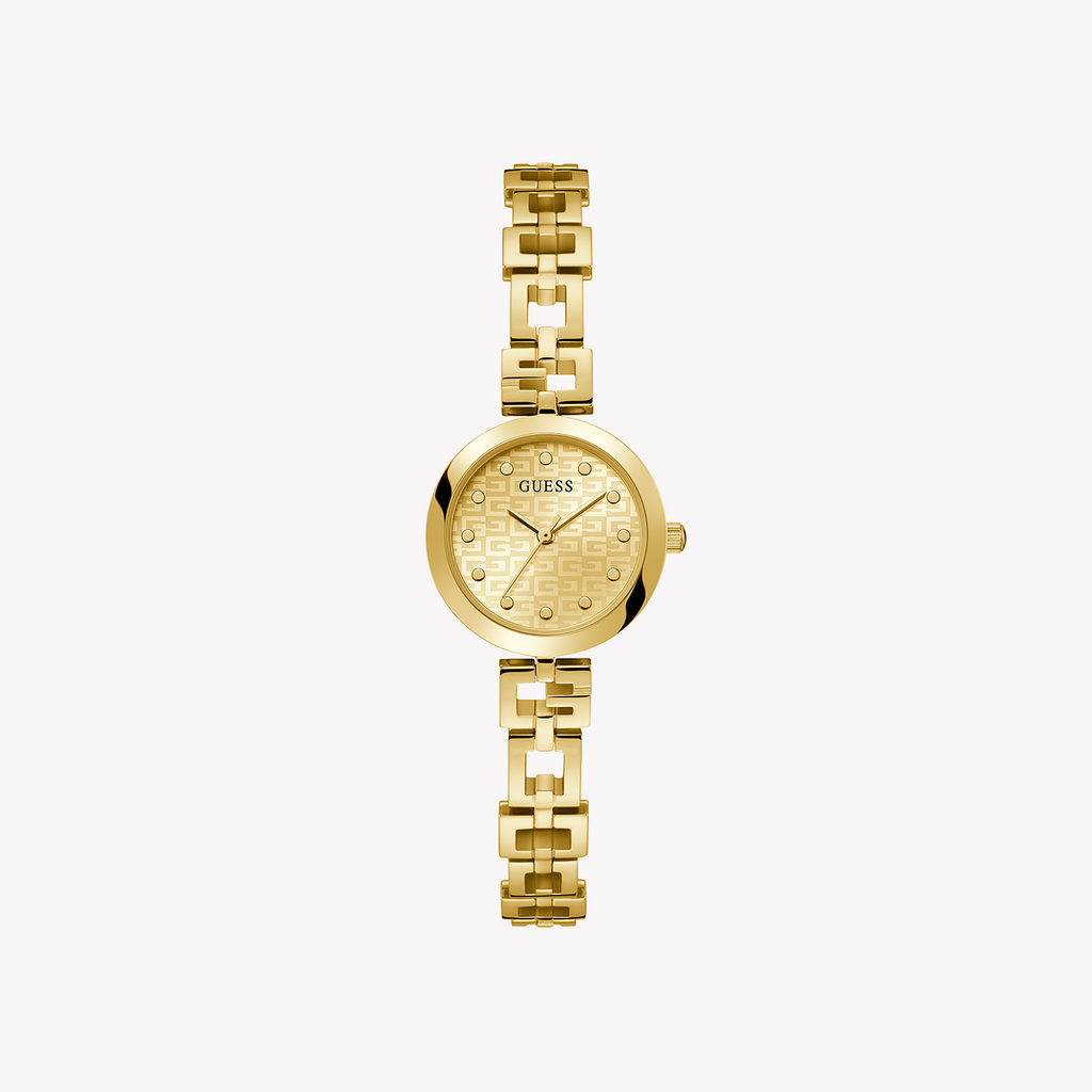 GUESS GW0549L2 - ELEGANT GOLD CHARM - Chic Women's Watch with Champagne Dial & Sleek Stainless Steel Band