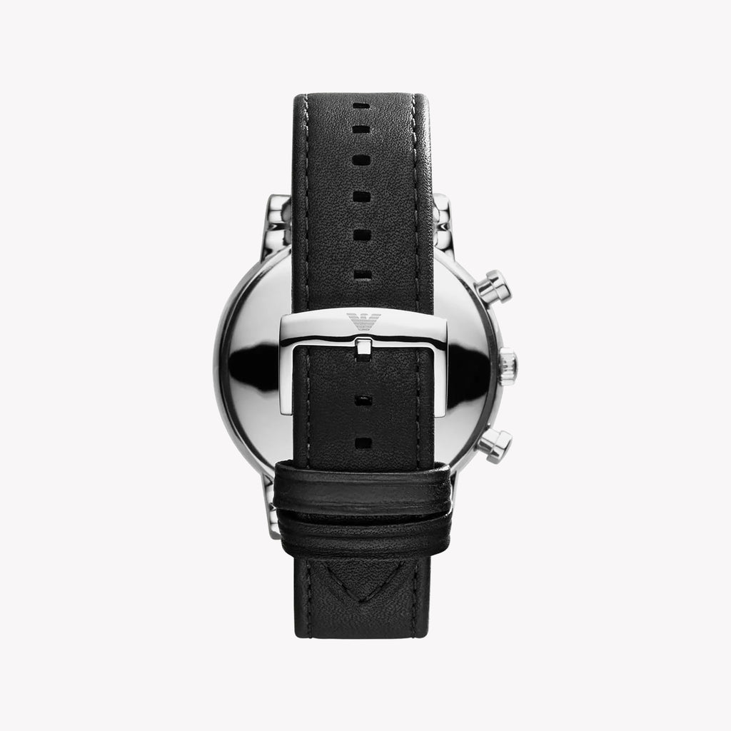 EMPORIO ARMANI AR1807 - BOLD ELEGANCE MEN'S WATCH WITH STAINLESS STEEL CASE & LEATHER BAND-i-Watch-3