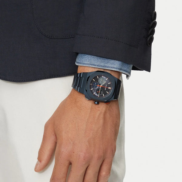 D1 MILANO Men's Blue Stainless Steel Watch, Blue Dial | D1-CHBJ12 by i-watch
