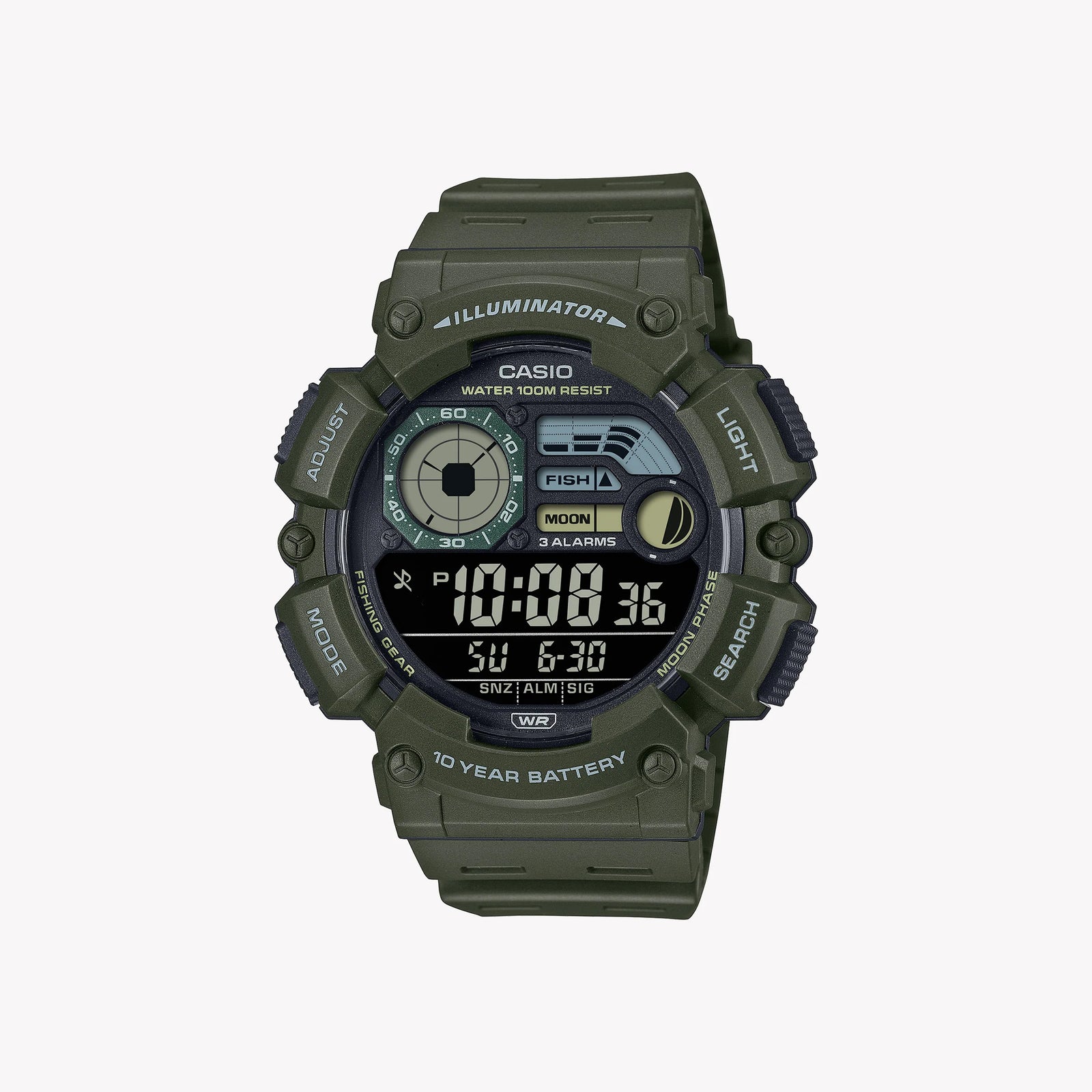 CASIO WS-1500H-3BV ADVENTURE READY - BOLD GREEN SPORT DIGITAL WATCH for MEN